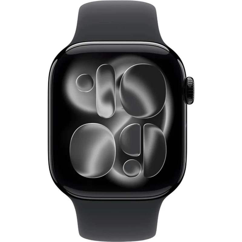 Apple Watch Series 11 GPS 42mm Jet Black Alu. Case w. Black S. Band - S/M (MEQT4) - Изображение 1