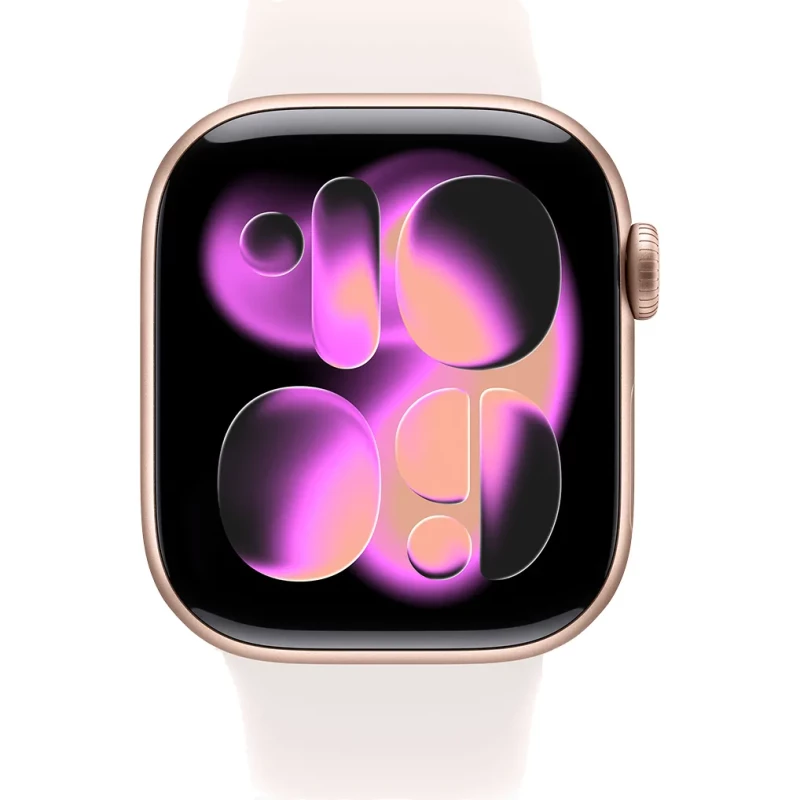 Apple Watch Series 11 GPS 42mm Rose Gold Alu. Case w. Light Blush S. Band - S/M (MEU04) - Изображение 1