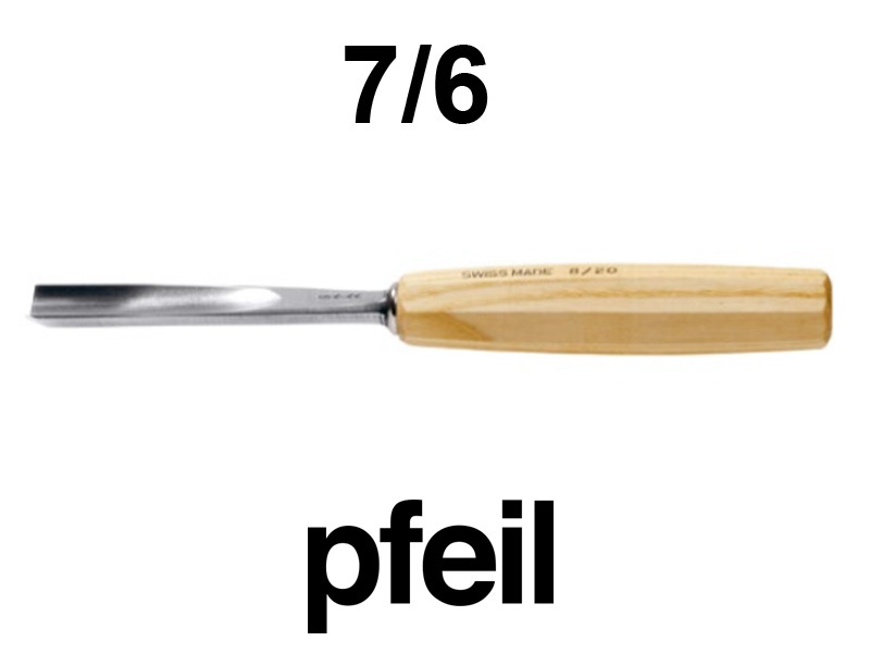 Стамеска прямая полукруглая Pfeil 7/6