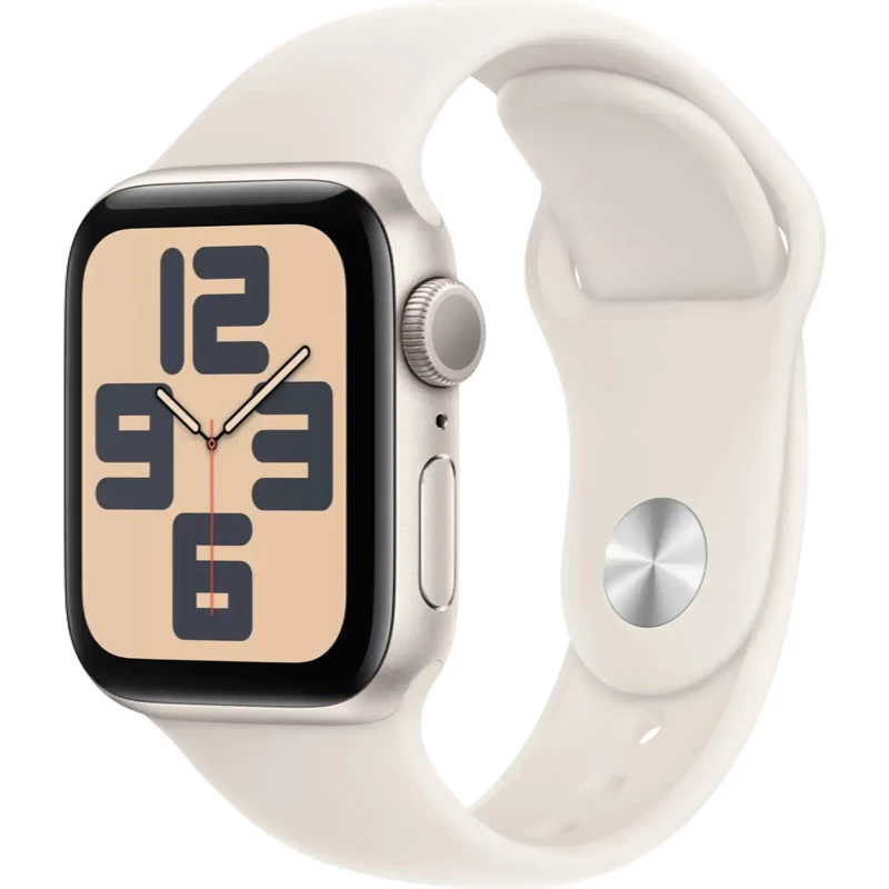 Apple Watch Series SE2 GPS 40mm Starlight Aluminium Case with Starlight Sport Band S/M (MXEF3)