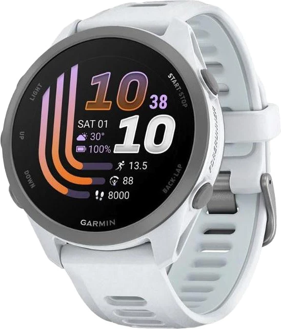 Смарт-часы Garmin Forerunner 170 Music Whitestone with Whitestone/Cloud Blue Band (010-03920-01/11)