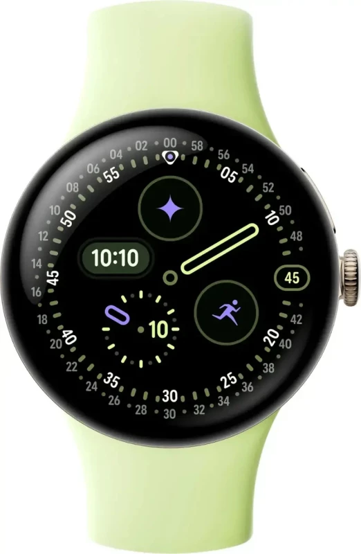 Смарт-часы Google Pixel Watch 4 41mm LTE Champagne Gold Aluminum case / Lemongrass Active Band - Зображення 1