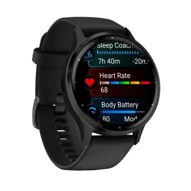 Garmin Venu 3 Slate S. Steel Bezel w. Black Case and S. Band (010-02784-01/51) - Изображение 2