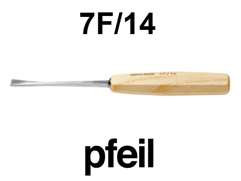 Стамеска прямая "рыбий хвост" полукруглая Pfeil 7F/14 - Изображение 2
