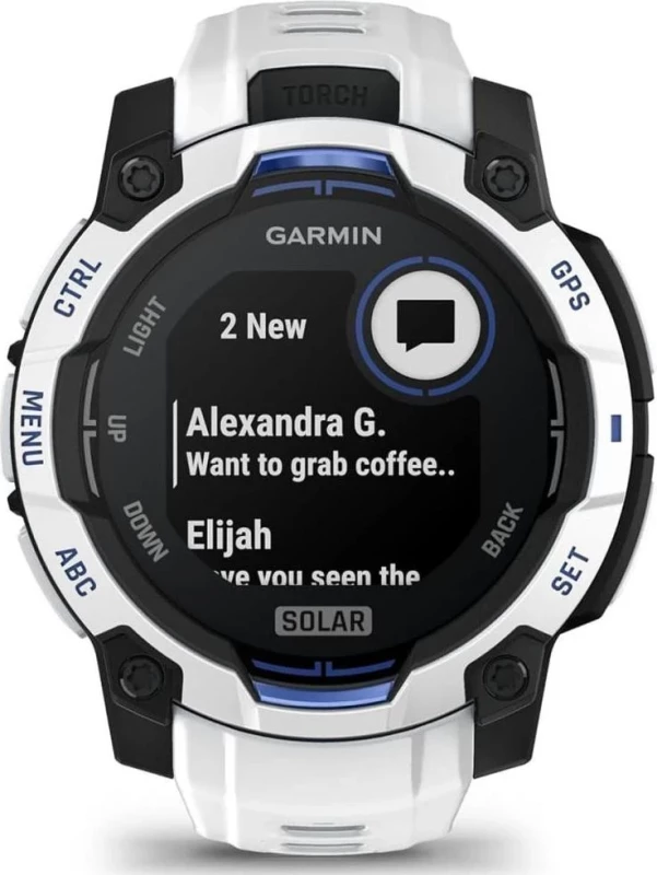 Garmin Instinct 3 45mm Solar Whitestone with Whitestone Band (010-02934-03/43) - Изображение 1