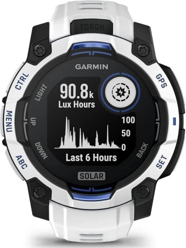 Garmin Instinct 3 45mm Solar Whitestone with Whitestone Band (010-02934-03/43) - Изображение 4