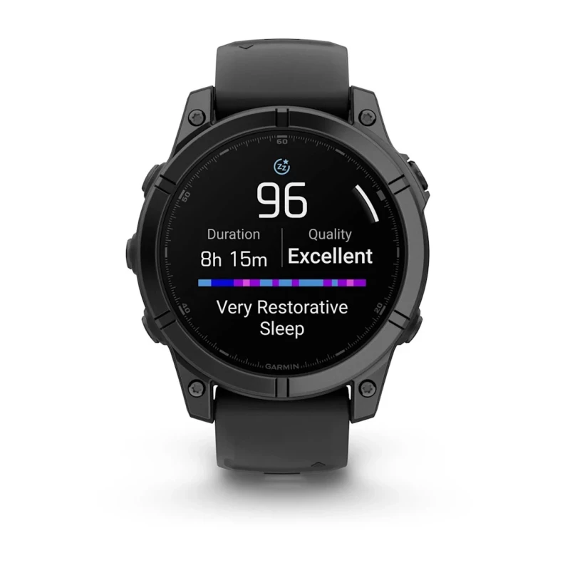 Смарт-часы Garmin Fenix E 47mm AMOLED Slate Gray Steel with Black Silicone Band (010-03025-13) - Изображение 1
