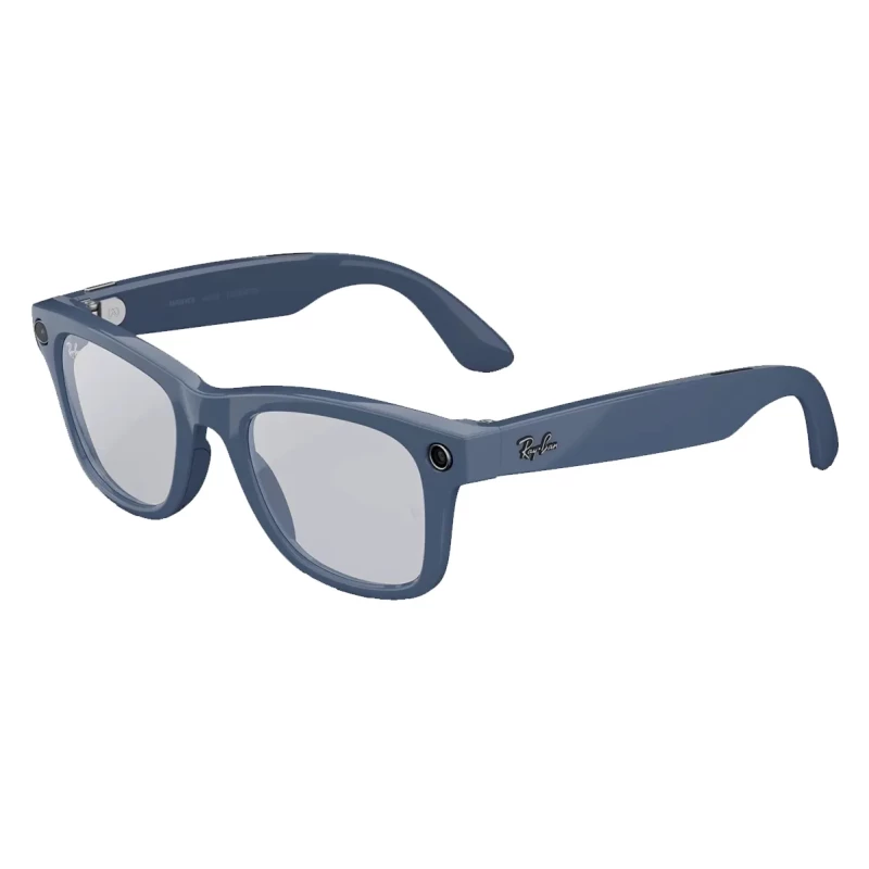 Смарт-очки Ray-Ban Meta Wayfarer Gen2 Large Shiny Cosmic Blue Frame/Clear to Sapphire Transit.Lens (RW4012 6628MF 53-22) - Изображение 3