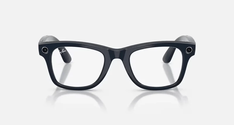 Смарт-очки Ray-Ban Meta Wayfarer Gen2 Large Shiny Cosmic Blue Frame/Clear to Sapphire Transit.Lens (RW4012 6628MF 53-22) - Изображение 6