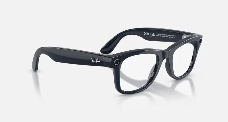 Смарт-очки Ray-Ban Meta Wayfarer Gen2 Large Shiny Cosmic Blue Frame/Clear to Sapphire Transit.Lens (RW4012 6628MF 53-22) - Изображение 8