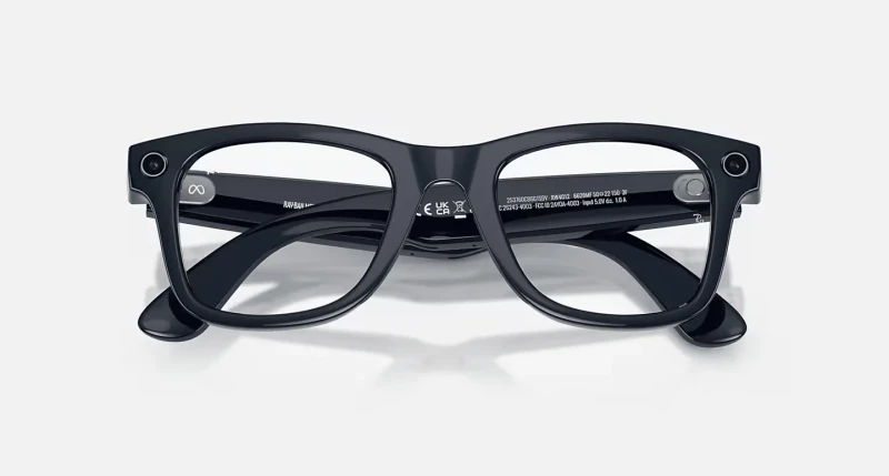 Смарт-очки Ray-Ban Meta Wayfarer Gen2 Large Shiny Cosmic Blue Frame/Clear to Sapphire Transit.Lens (RW4012 6628MF 53-22) - Изображение 9