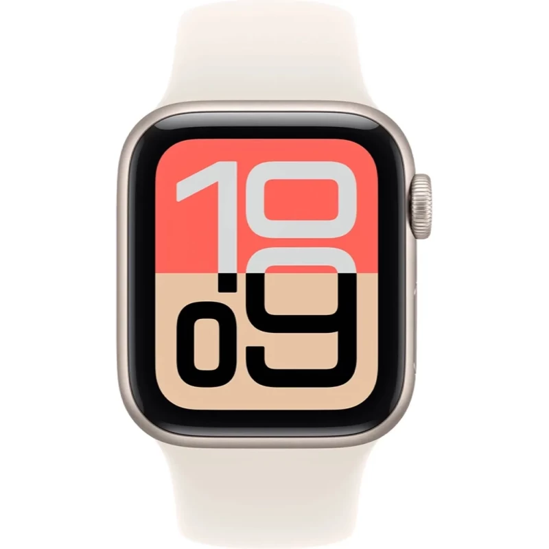 Apple Watch SE 3 GPS 44mm Starlight Alu. Case w. Starlight S. Band - M/L (MEHJ4) - Изображение 1