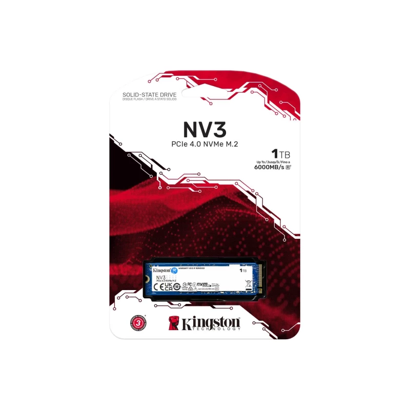 Kingston M.2 1TB PCIe 4.0 NV3 (SNV3S/1000G) - Изображение 4