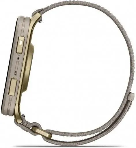 Garmin Venu X1 Soft Gold Titanium and French Grey Nylon (010-02980-09) - Зображення 1