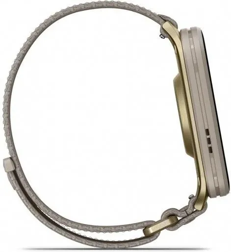 Garmin Venu X1 Soft Gold Titanium and French Grey Nylon (010-02980-09) - Зображення 3