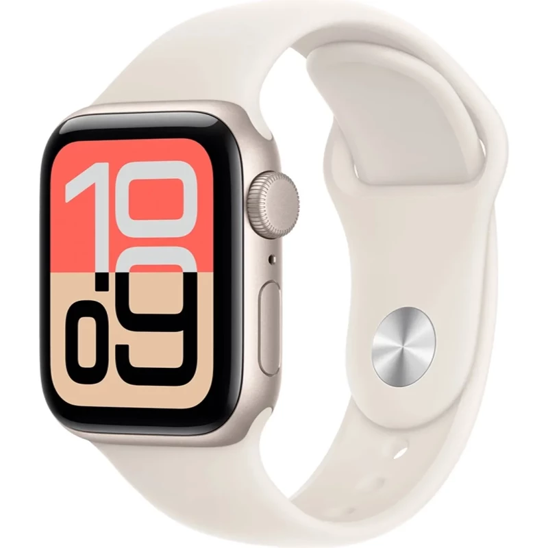 Apple Watch SE 3 GPS 40mm Starlight Alu. Case w. Starlight S. Band - M/L (MEH54)