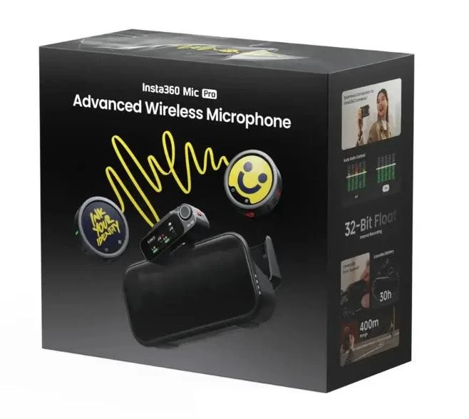 Микрофонная радиосистема для смартфона Insta360 Mic Pro (1TX + 1RX) (MIC PRO02-MCB10) - Изображение 2