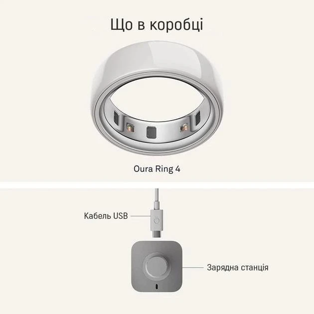 Oura Ring 4 Ceramic Cloud Size 5 (JZ90-57460-05) - Зображення 1