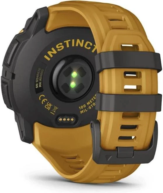 Смарт-часы Garmin Instinct 3 50mm Solar Sunburst with Sunburst/Gray Band (010-02935-02/42) - Зображення 6