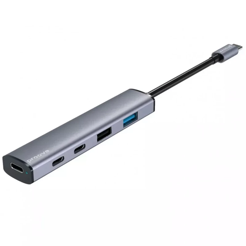 Type-C-Хаб Proove Arc Link 5 in 1 (2*USB + 3*Type-C) (silver) (HBAL00222024)