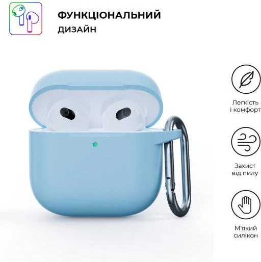 Чехол ArmorStandart Hang Case для AirPods 4 Light Blue (ARM81283) - Зображення 1
