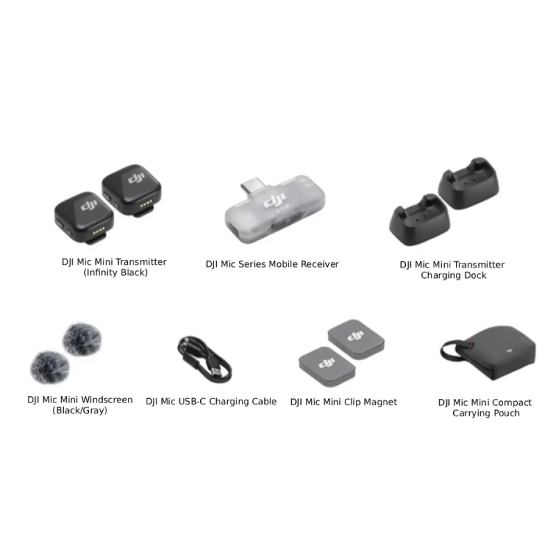 DJI Mic Mini Mobile Version (2 TX + 1 Mobile RX) - Зображення 7