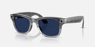 Ray-Ban Meta Wayfarer Gen2 Standard Shiny Transparent Grey Frame/Clear Sapphire Lenses (RW4012 6840MF 50-22) - Изображение 1
