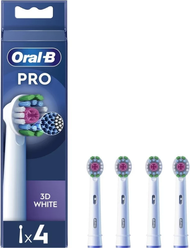 Насадка для электрической зубной щетки Oral-B EB18pRX PRO 3D White 4 шт