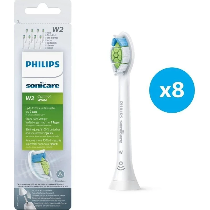Насадка для электрической зубной щетки Philips Sonicare W2 Optimal White HX6068/12 - Изображение 3