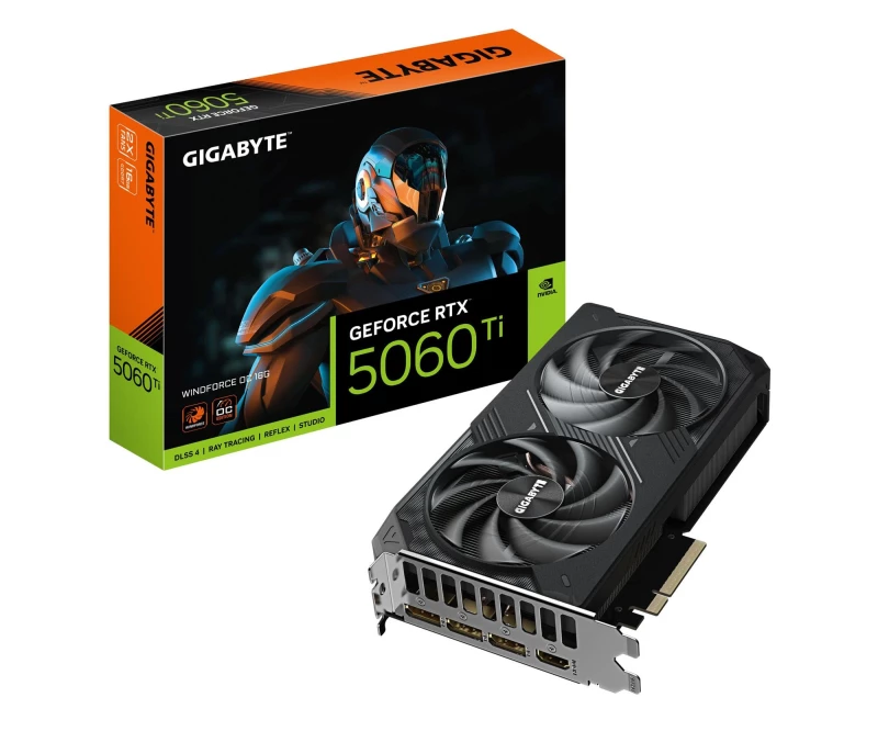 Gigabyte GeForce RTX 5060 Ti Windforce OC 16GB GDDR7 DLSS4 (GV-N506TWF2OC-16GD) EU