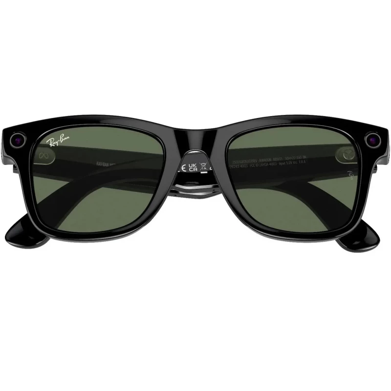 Смарт-очки Ray-ban Meta Wayfarer Shiny Black / Green (RW4006 601/71 50-22) - Изображение 4