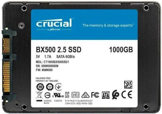 Crucial BX500 1 TB (CT1000BX500SSD1) - Изображение 1