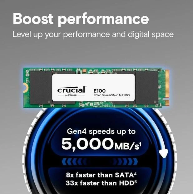 Crucial E100 480 GB (CT480E100SSD8) - Зображення 3