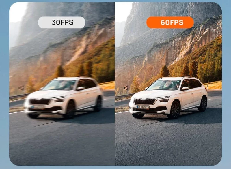 Видеорегистратор 70mai 4K A810 HDR Dash Cam Set Global (+ камера заднего вида) (A810-2) - Зображення 3