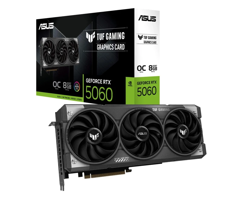 ASUS GeForce RTX 5060 TUF Gaming OC 8GB GDDR7 DLSS4 (TUF-RTX5060-O8G-GAMING) EU