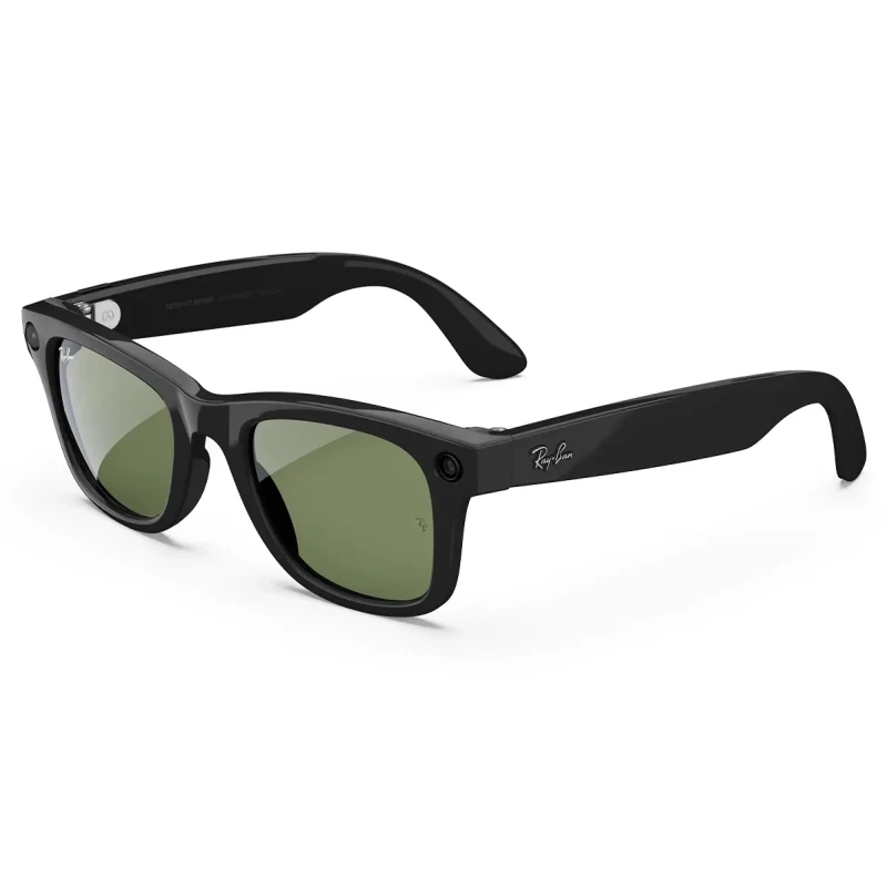 Ray-Ban | Meta Wayfarer [Gen 2] Large Shiny Black Frame / G-15 Green Lenses (RW4012 601/71 53-22) - Изображение 1
