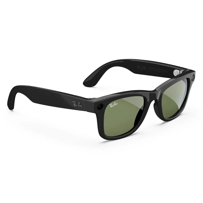 Ray-Ban | Meta Wayfarer [Gen 2] Large Shiny Black Frame / G-15 Green Lenses (RW4012 601/71 53-22) - Изображение 2