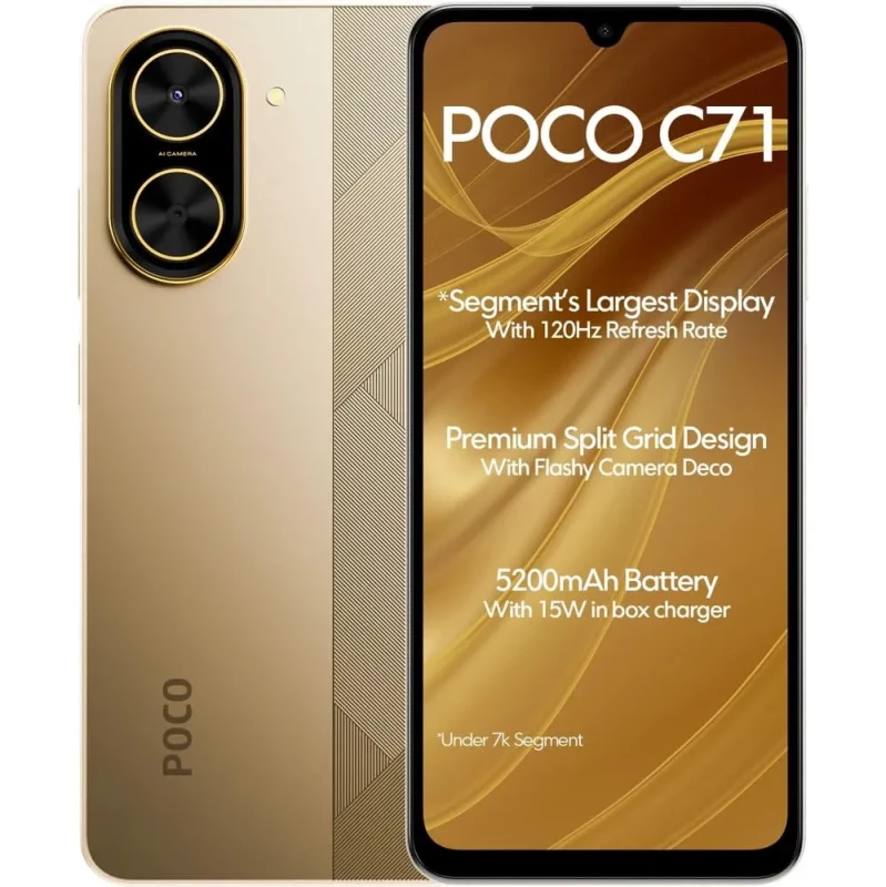 Xiaomi Poco C71 4/128GB Gold (with charger) Europe