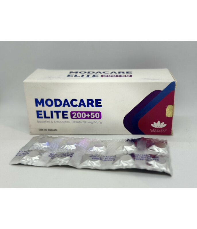 Модафинил 200мг + Армодафинил 50мг Modacare ELITE 250 mg 10 tab CARECLUB - Зображення 1