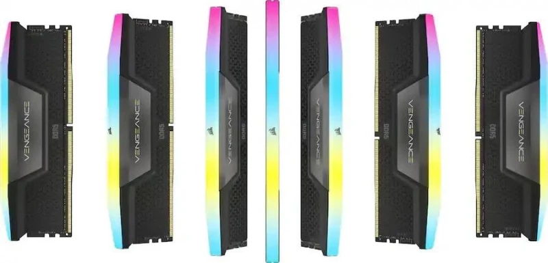 Corsair 64 GB (2x32 GB) DDR5 6400 MHz Vengeance RGB Black (CMH64GX5M2Y6400C32) - Изображение 5