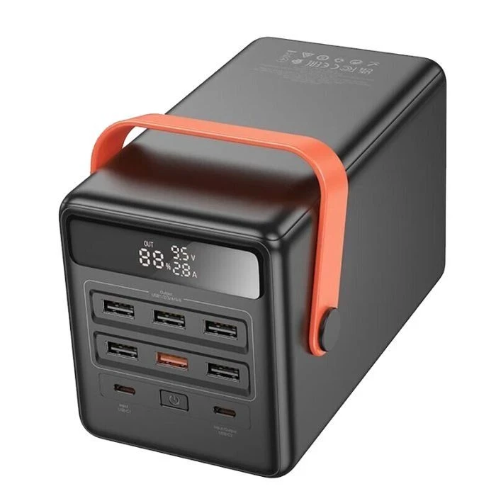 HOCO 100000mAh Max Centurion PD/65W, QC, LED Lamp, Black (DB03 / 714722) (UA) - Изображение 2