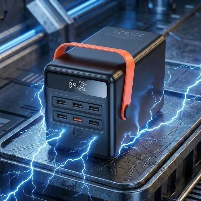 HOCO 100000mAh Max Centurion PD/65W, QC, LED Lamp, Black (DB03 / 714722) (UA) - Изображение 5