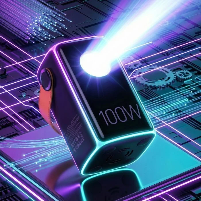 HOCO 60000mAh Astrum PD/100W, QC/3.0, LED lamp, Black (DB160 / 714724) (UA) - Зображення 5