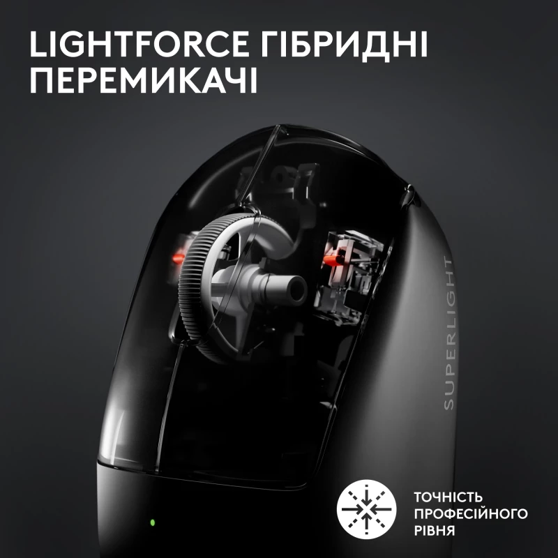 Logitech G Pro X Superlight 2 Lightspeed Wireless Black (910-006630) (UA) - Изображение 2