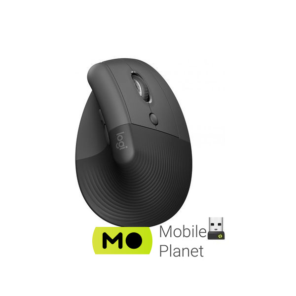 Logitech Lift Vertical Ergonomic Wireless/Bluetooth Graphite (910-006473) (UA)