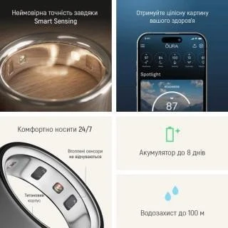 Oura Ring 4 Stealth Size 14 (JZ90-54218-14) - Зображення 2