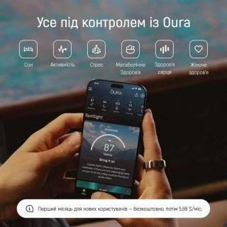 Oura Ring 4 Stealth Size 14 (JZ90-54218-14) - Зображення 3