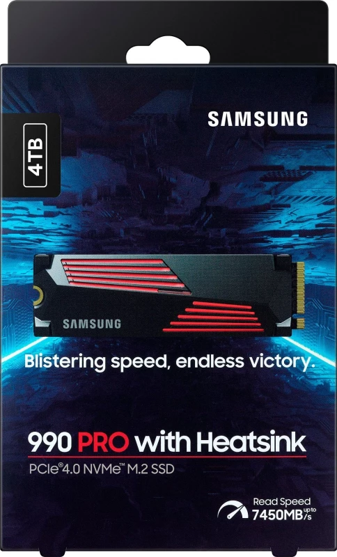 Samsung M.2 4TB PCIe 4.0 990PRO+радиатор (MZ-V9P4T0CW) (UA) - Зображення 4