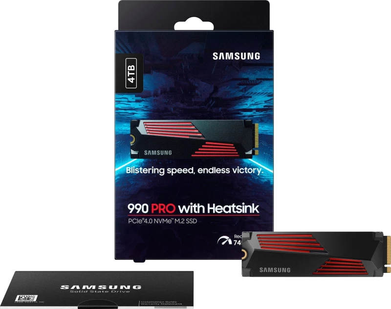 Samsung M.2 4TB PCIe 4.0 990PRO+радиатор (MZ-V9P4T0CW) (UA) - Зображення 5