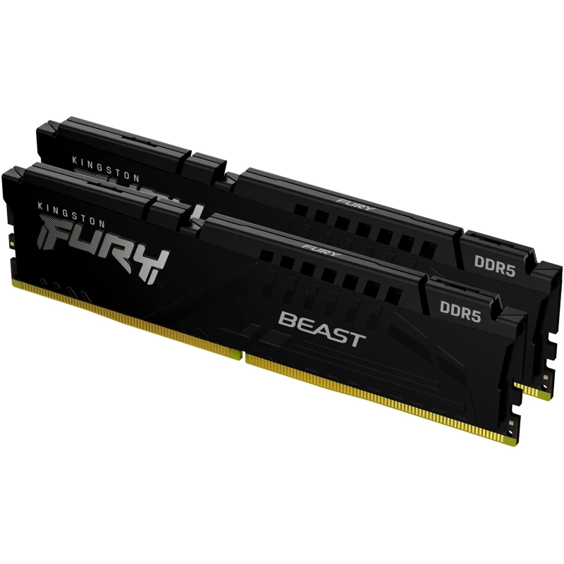 DDR5 64GB (2x32GB) 6000 MHz Beast Black EXPO Kingston Fury (ex.HyperX) (KF560C36BBEK2-64) (UA)
